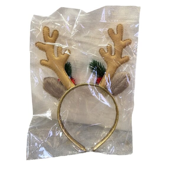 Festive Reindeer Antler Headband – NEW – Holiday Christmas Costume Accessory - Picture 8 of 8